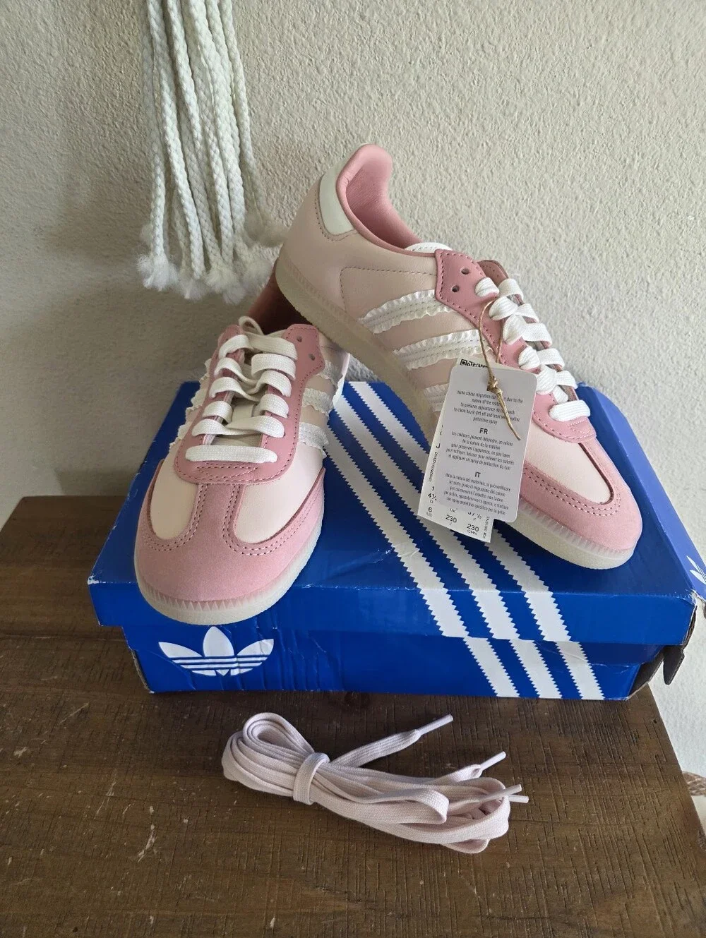 Adidas Womens Samba OG Athletic Shoe  Wonder Quartz Size 6 NWT